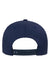 Yupoong Hats 6110NU Mens Nu Moisture Wicking Adjustable Hat Navy Blue Flat Back