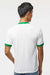 Augusta Sportswear 710 Mens Ringer Short Sleeve Crewneck T-Shirt White/Kelly Green Model Back