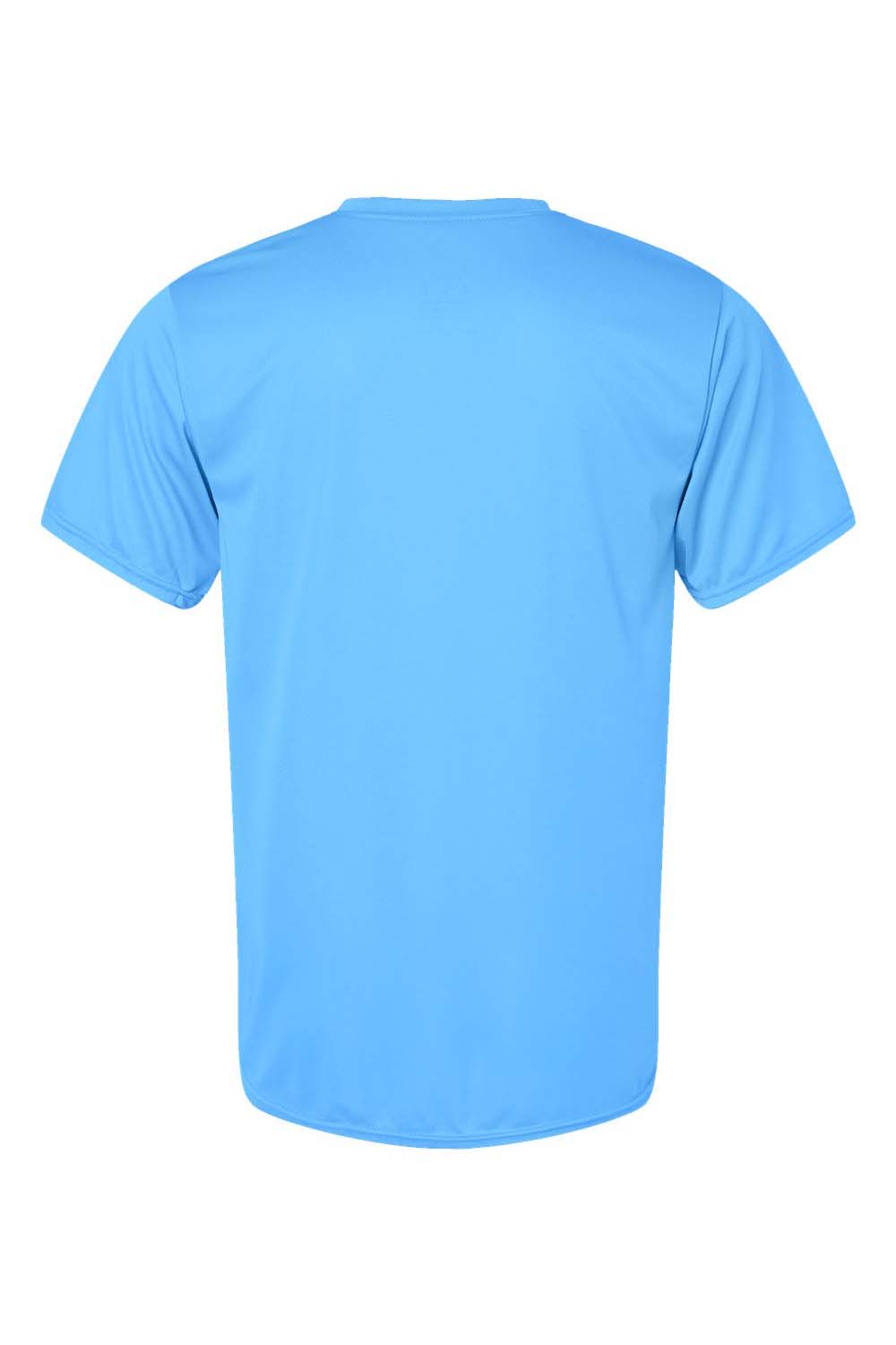 Augusta Sportswear 790 Mens Moisture Wicking Short Sleeve Crewneck T-Shirt Columbia Blue Model Flat Back
