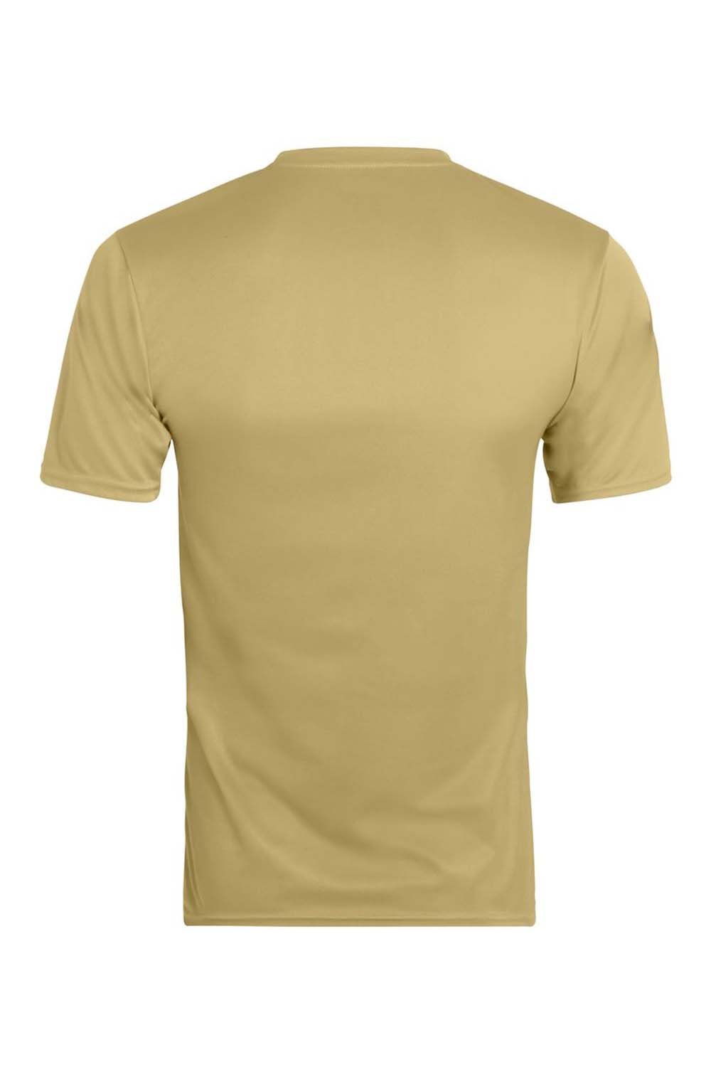 Augusta Sportswear 790 Mens Moisture Wicking Short Sleeve Crewneck T-Shirt Vegas Gold Model Flat Back