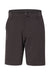 Burnside 9820 Mens Hybrid Stretch Shorts w/ Pockets Heather Black Flat Front