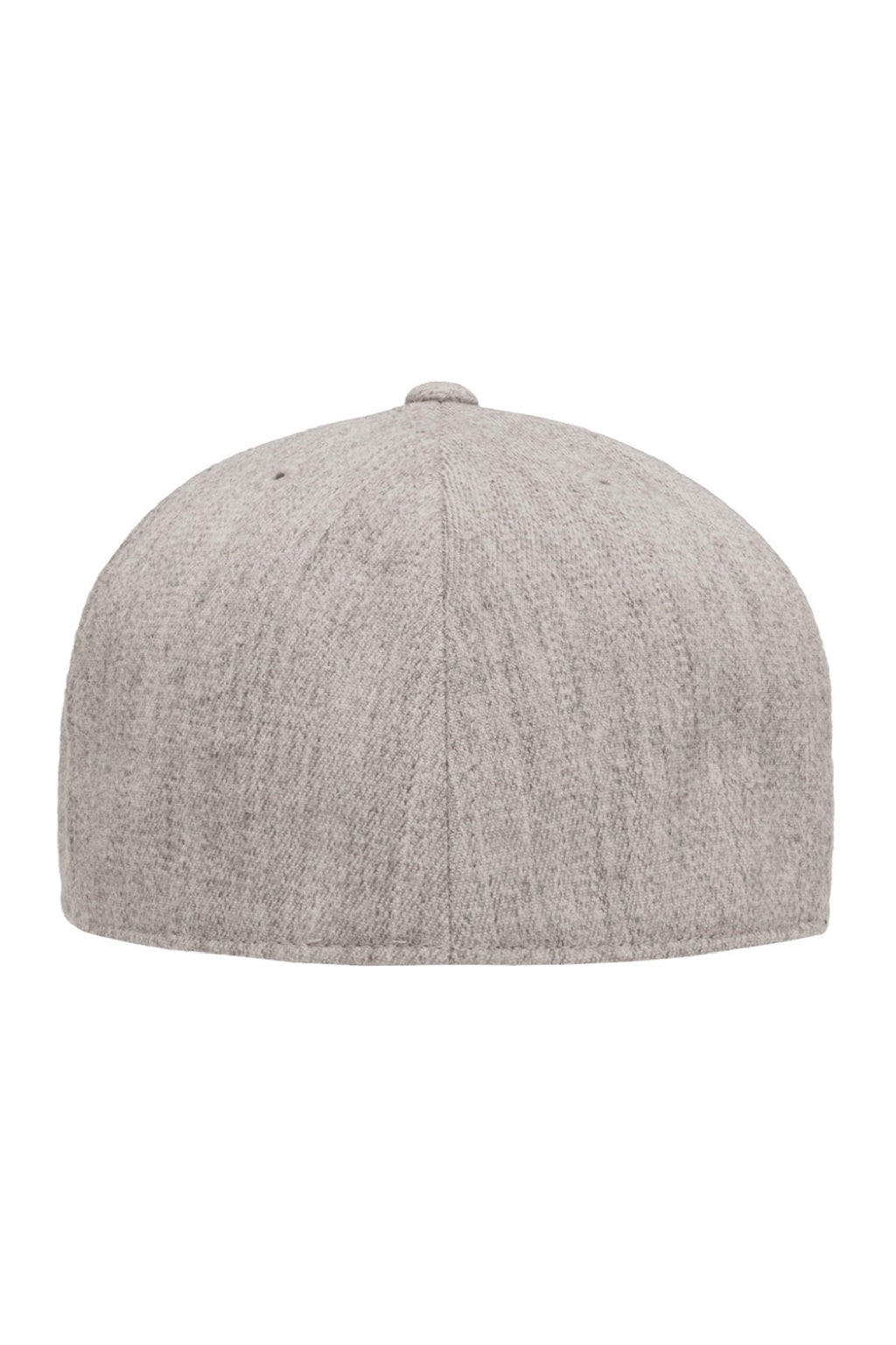 Flexfit Hats 6210/6210FF Mens Moisture Wicking Fitted Stretch Fit Hat Heather Grey Flat Back