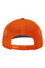Richardson Hats 112 Mens Snapback Trucker Hat Charcoal Grey/Orange Flat Back