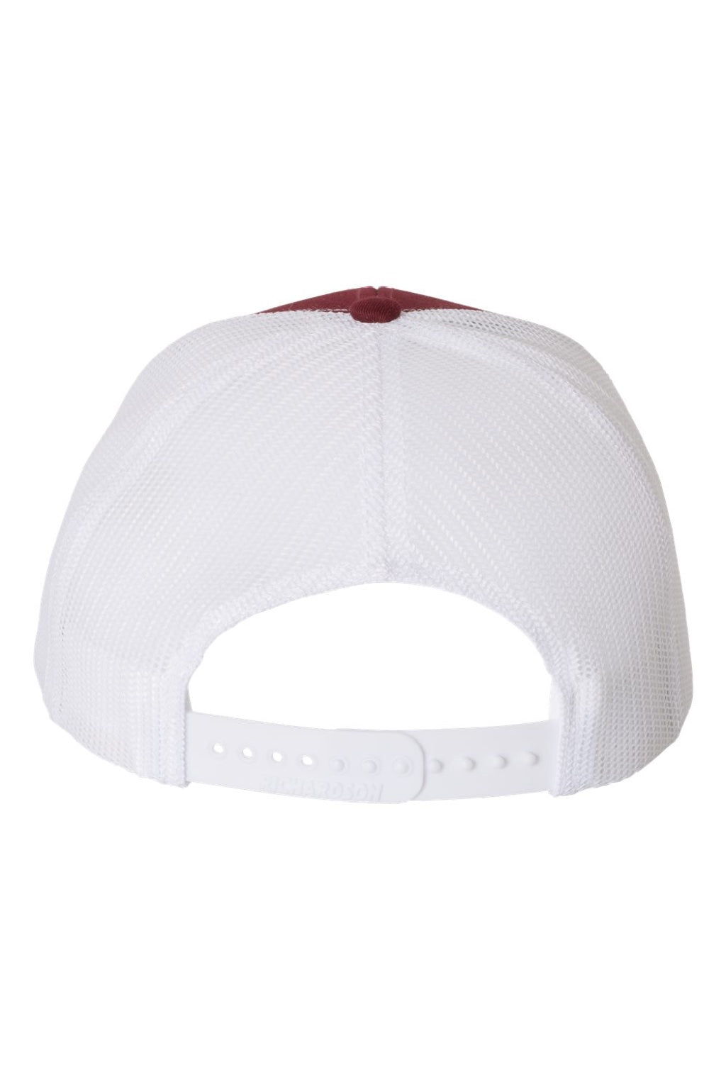 Richardson Hats 112 Mens Snapback Trucker Hat Cardinal Red/White Flat Back