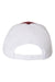Richardson Hats 112 Mens Snapback Trucker Hat Cardinal Red/White Flat Back
