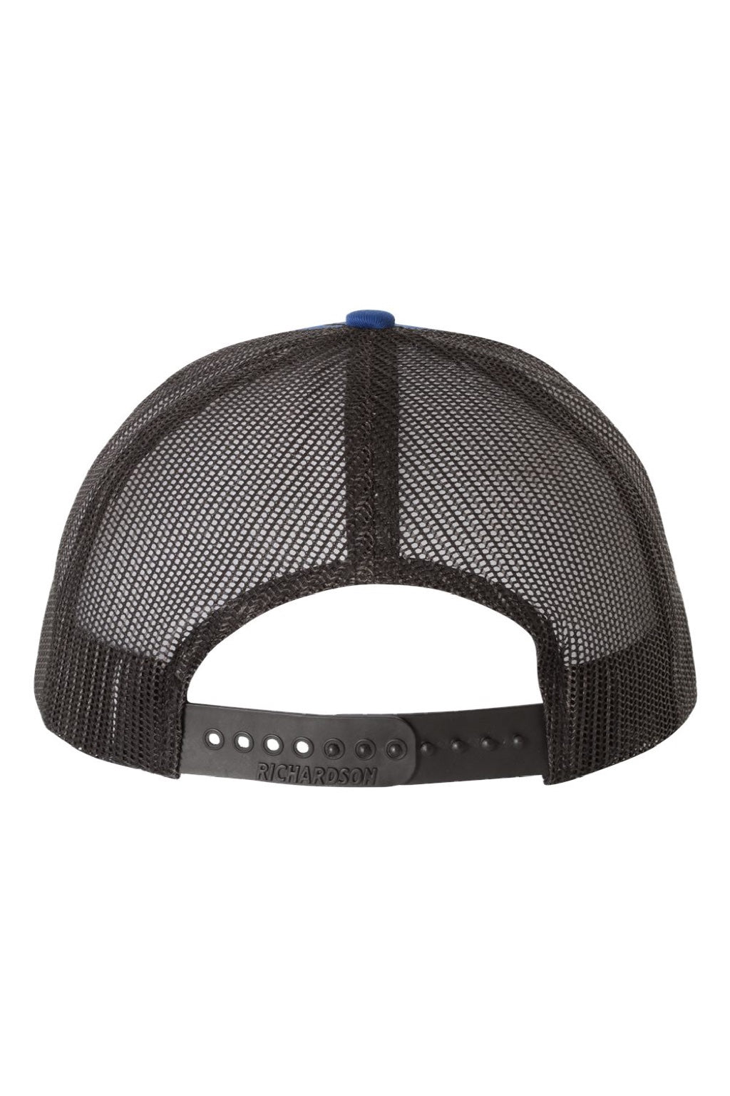Richardson Hats 112 Mens Snapback Trucker Hat Royal Blue/Black Flat Back
