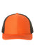 Richardson 112 Mens Snapback Trucker Hat Orange/Black Flat Front