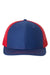 Richardson Hats 112 Mens Snapback Trucker Hat Royal Blue/Red Flat Front