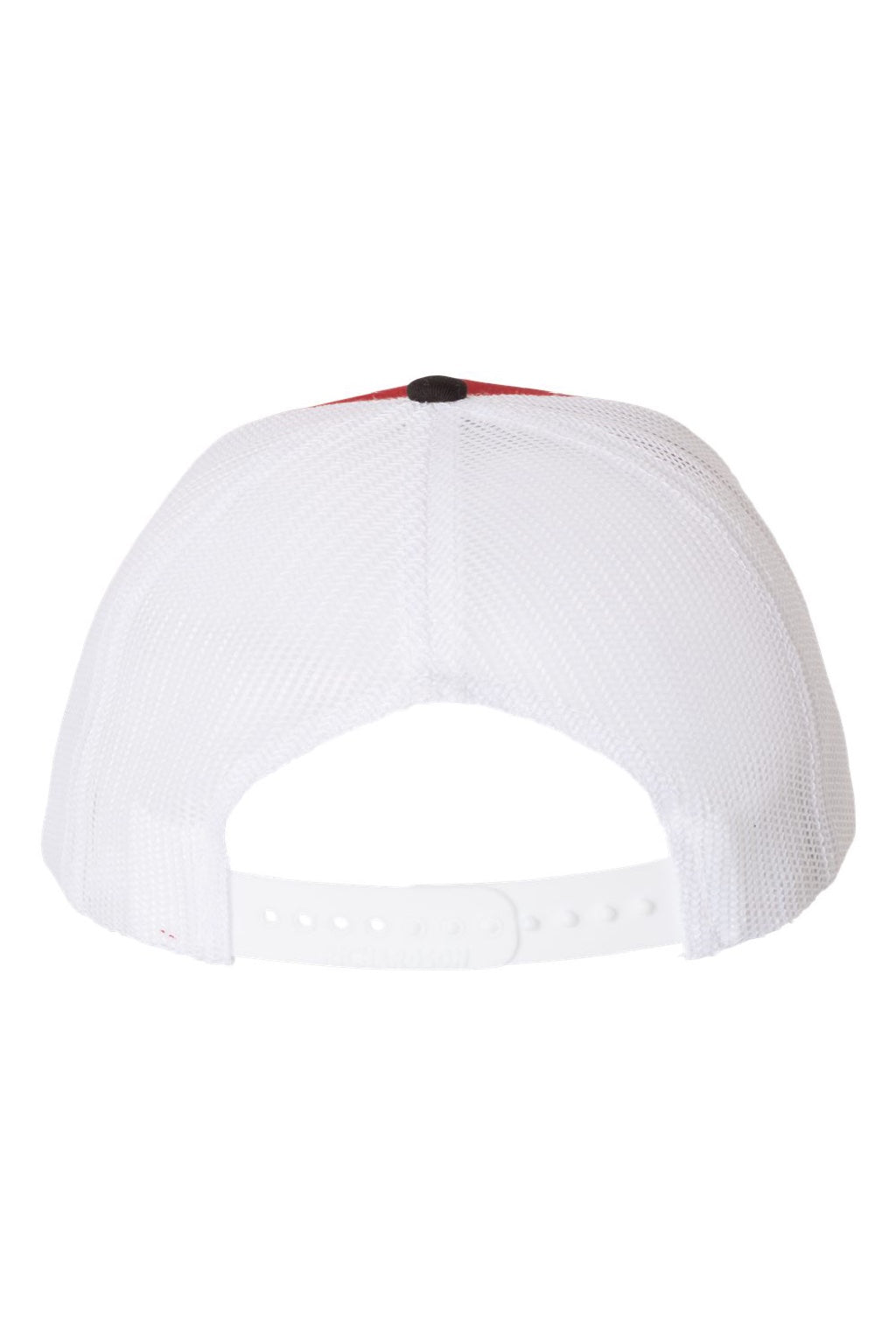Richardson Hats 112 Mens Snapback Trucker Hat Red/White/Black Flat Back