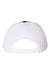 Richardson Hats 112 Mens Snapback Trucker Hat Red/White/Black Flat Back