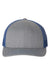 Richardson Hats 112 Mens Snapback Trucker Hat Heather Grey/Royal Blue Flat Front