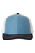 Richardson Hats 112 Mens Snapback Trucker Hat Columbia Blue/White/Navy Blue Flat Front