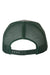 Richardson Hats 112 Mens Snapback Trucker Hat Heather Grey/Dark Green Flat Back