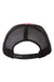 Richardson Hats 112 Mens Snapback Trucker Hat Hot Pink/Black Flat Back
