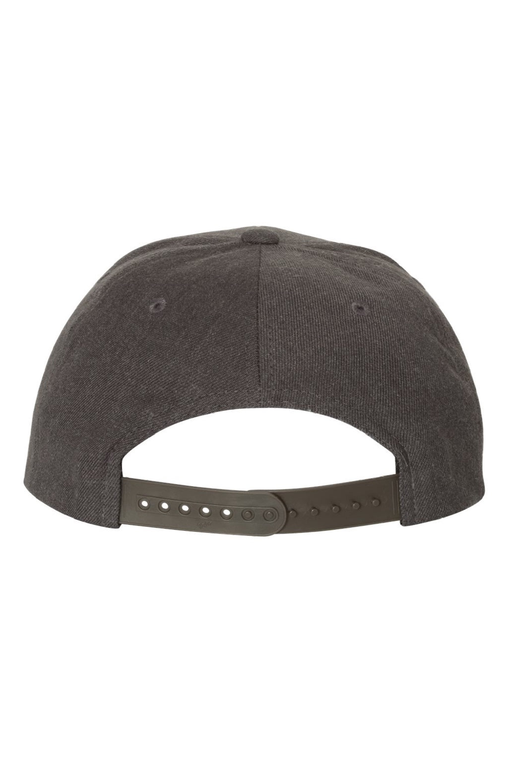 Yupoong Hats 6089/6089MT Mens Adjustable Hat Heather Dark Grey Flat Back