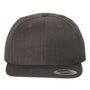 Yupoong Hats Mens Adjustable Hat - Heather Dark Grey