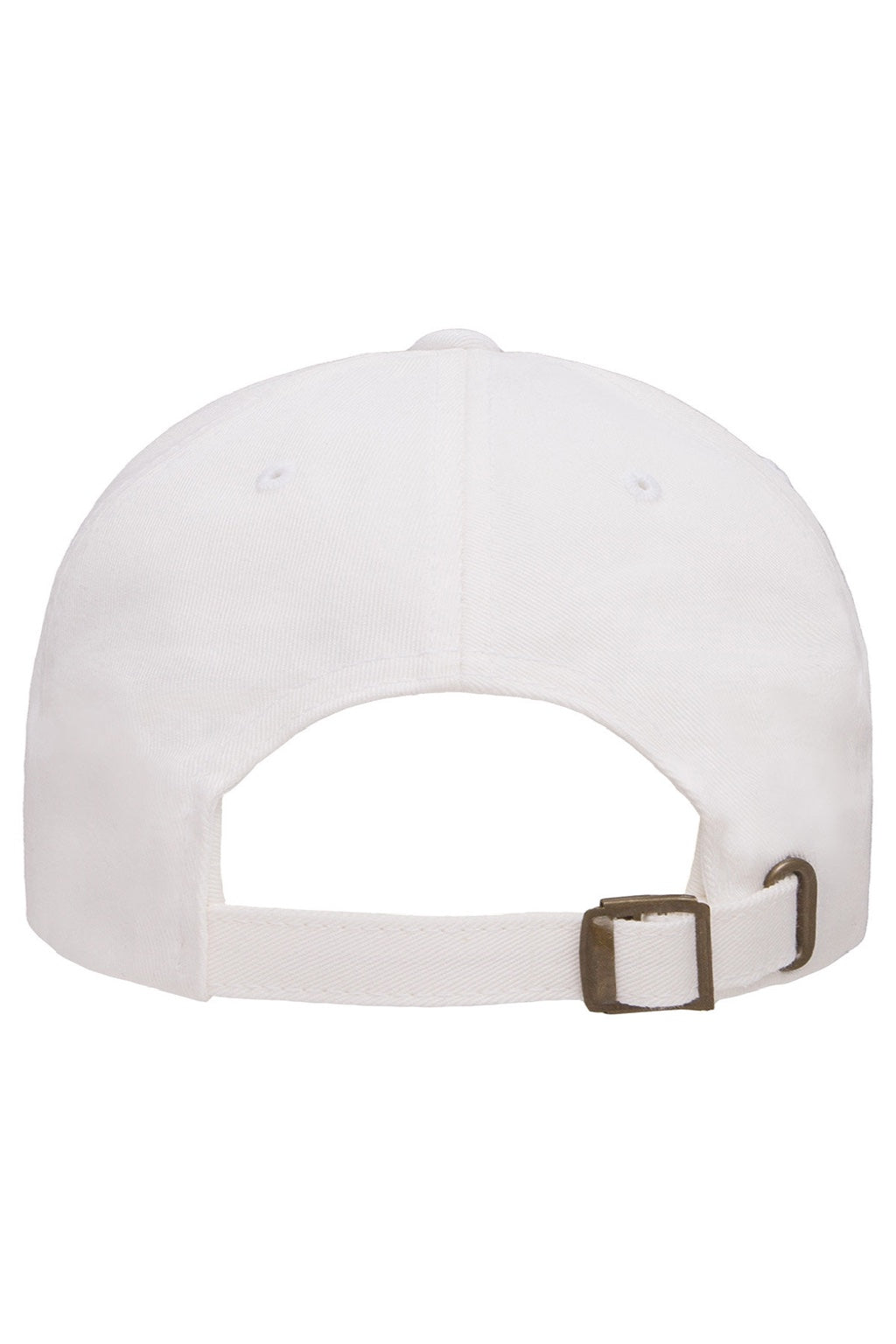 Yupoong Hats 6245CM Mens Classic Adjustable Dad Hat White Flat Back