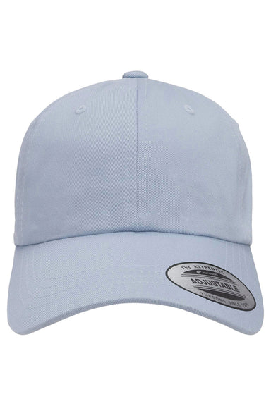 Yupoong Hats 6245CM Mens Classic Adjustable Dad Hat Light Blue Flat Front
