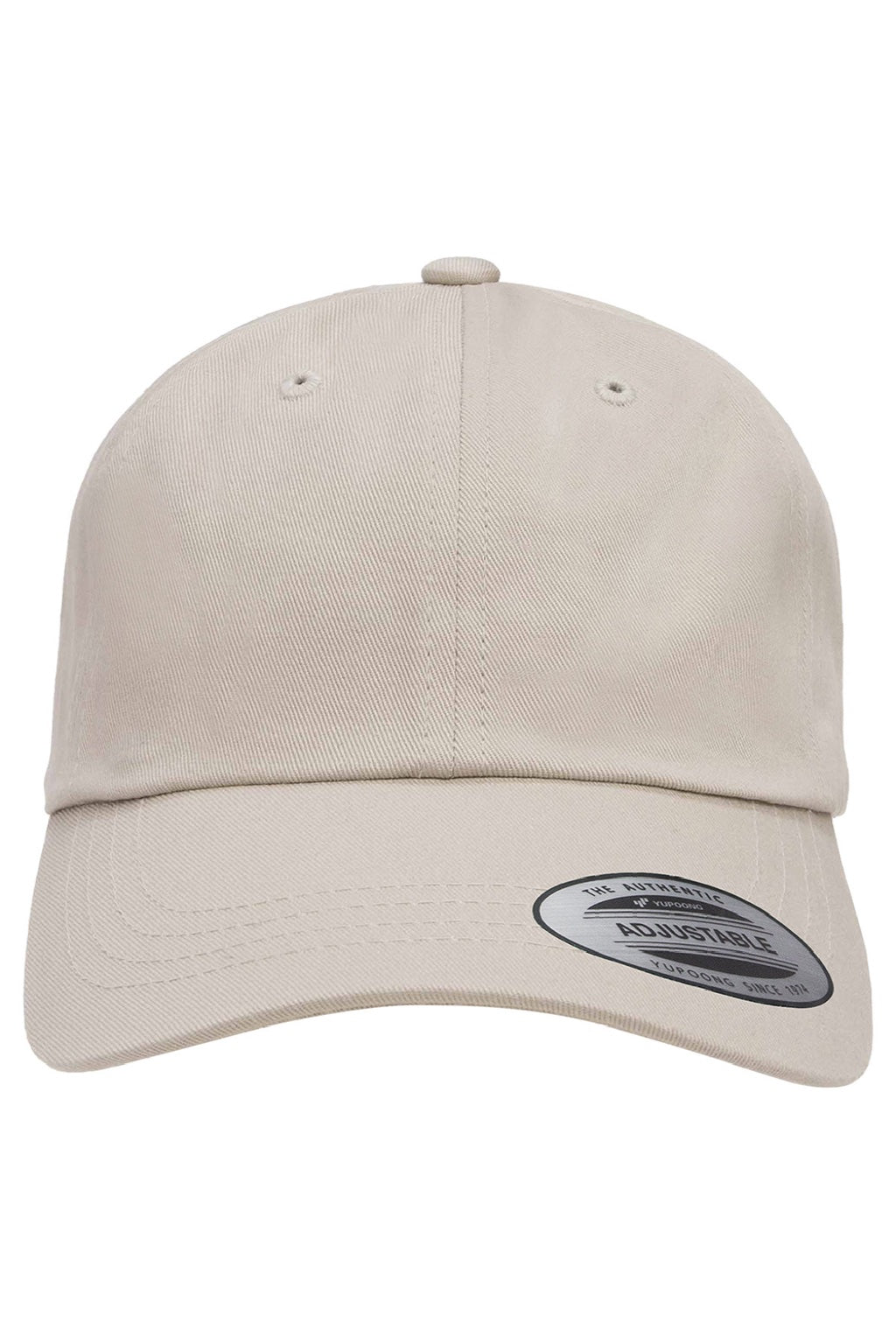 Yupoong Hats 6245CM Mens Classic Adjustable Dad Hat Stone Flat Front