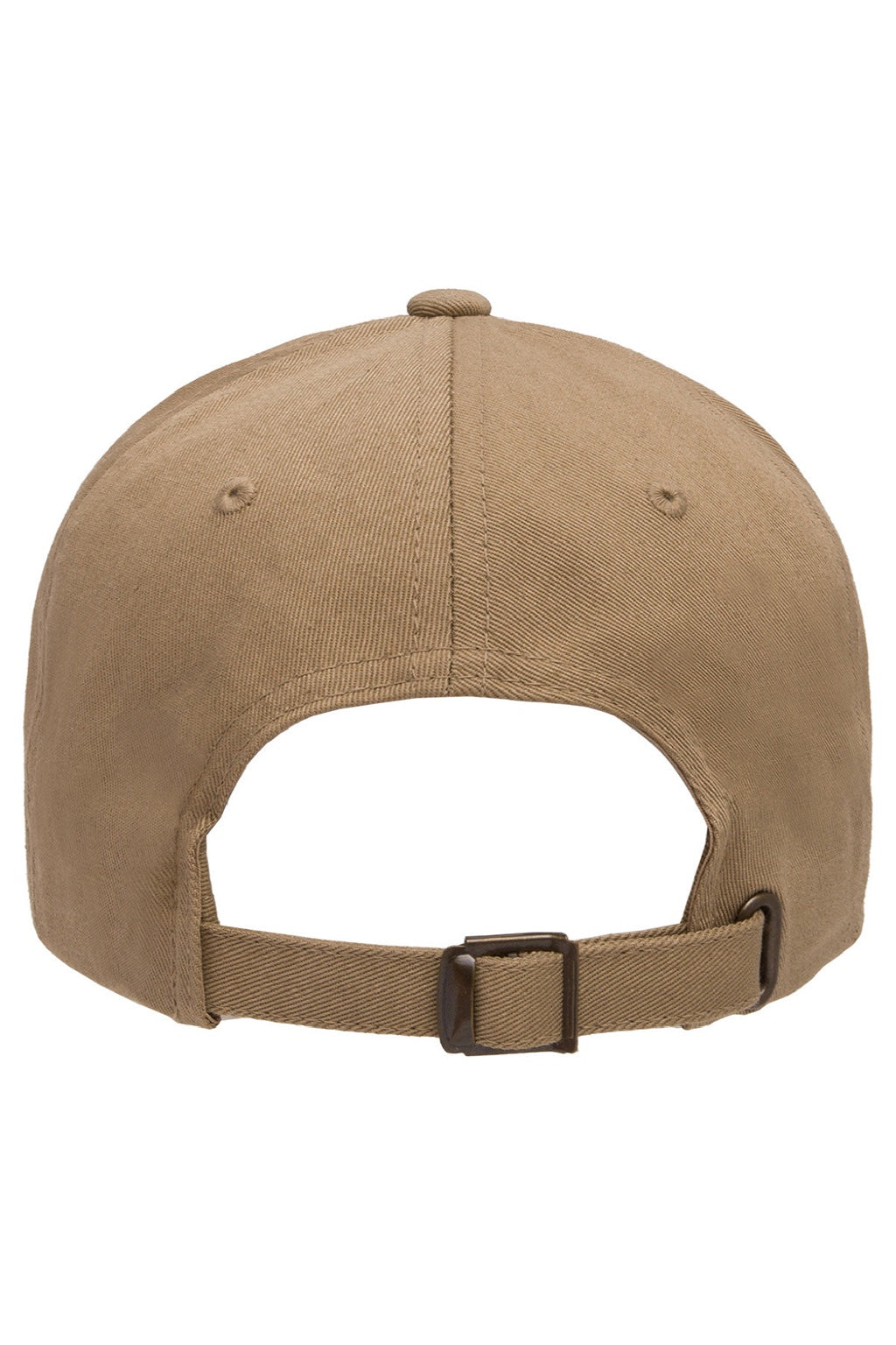 Yupoong Hats 6245CM Mens Classic Adjustable Dad Hat Khaki Brown Flat Back