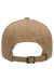 Yupoong Hats 6245CM Mens Classic Adjustable Dad Hat Khaki Brown Flat Back
