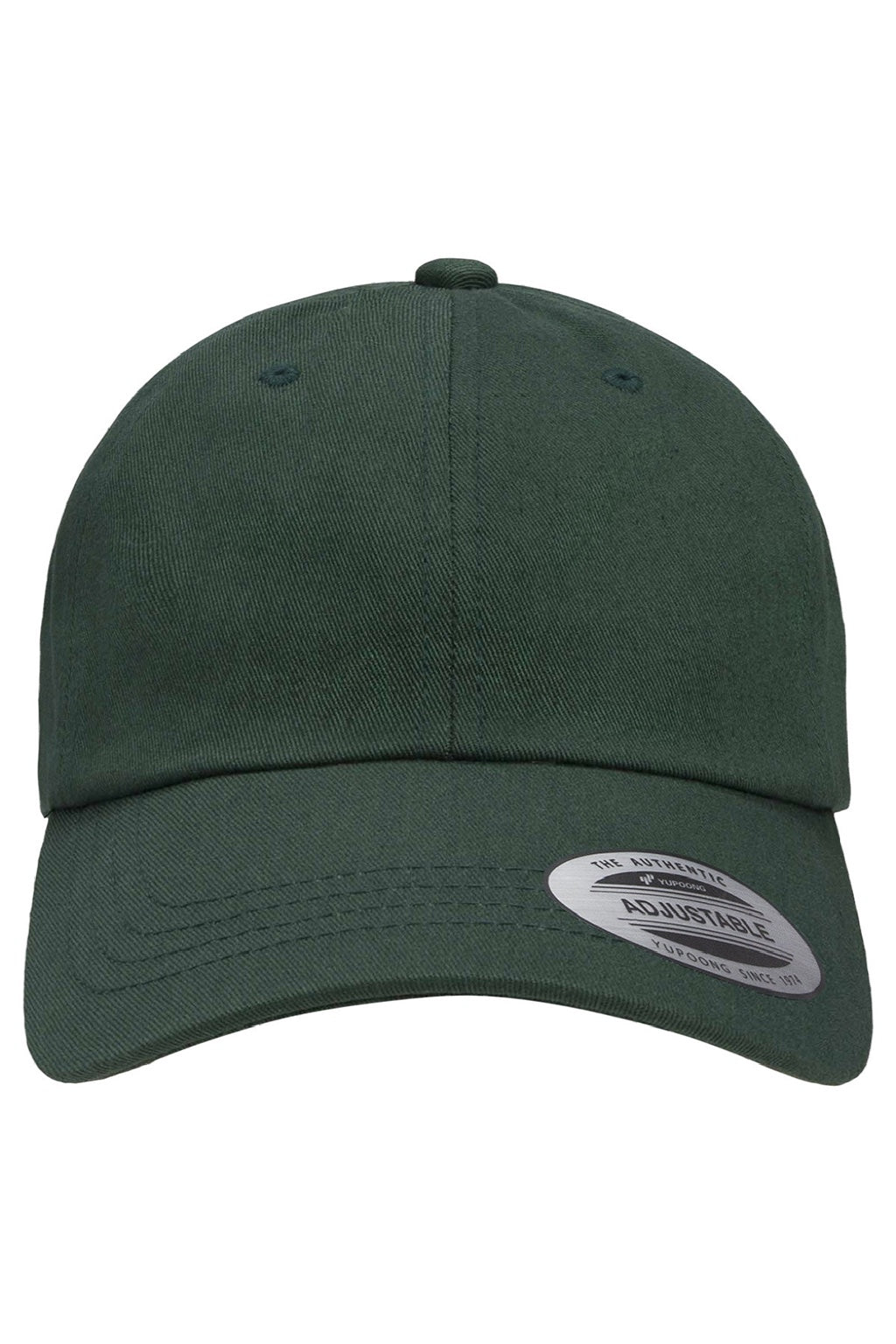 Yupoong Hats 6245CM Mens Classic Adjustable Dad Hat Spruce Green Flat Front