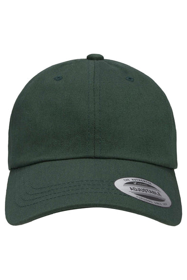 Yupoong Hats 6245CM Mens Classic Adjustable Dad Hat Spruce Green Flat Front