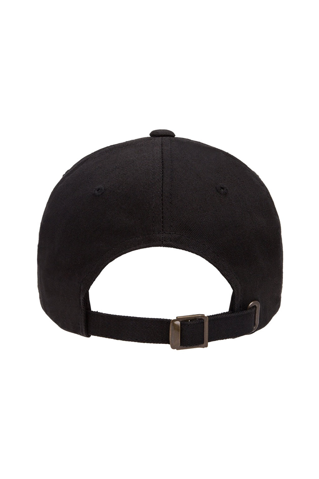 Yupoong Hats 6245CM Mens Classic Adjustable Dad Hat Black Flat Back