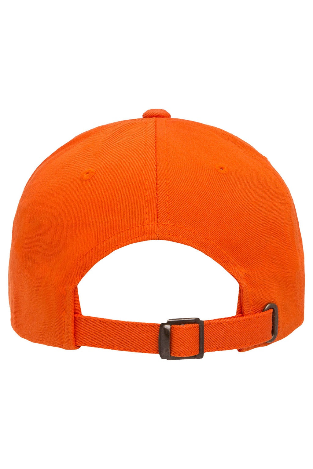 Yupoong Hats 6245CM Mens Classic Adjustable Dad Hat Orange Flat Back