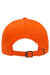 Yupoong Hats 6245CM Mens Classic Adjustable Dad Hat Orange Flat Back