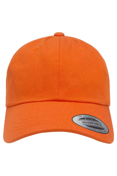 Yupoong Hats 6245CM Mens Classic Adjustable Dad Hat Orange Flat Front