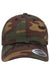 Yupoong Hats 6245CM Mens Classic Adjustable Dad Hat Green Camo Flat Front
