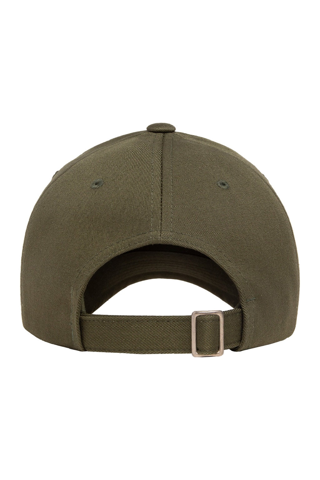 Yupoong Hats 6245EC Mens Ecowash Adjustable Dad Hat Olive Green Flat Back