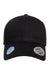 Yupoong Hats 6245EC Mens Ecowash Adjustable Dad Hat Black Flat Front