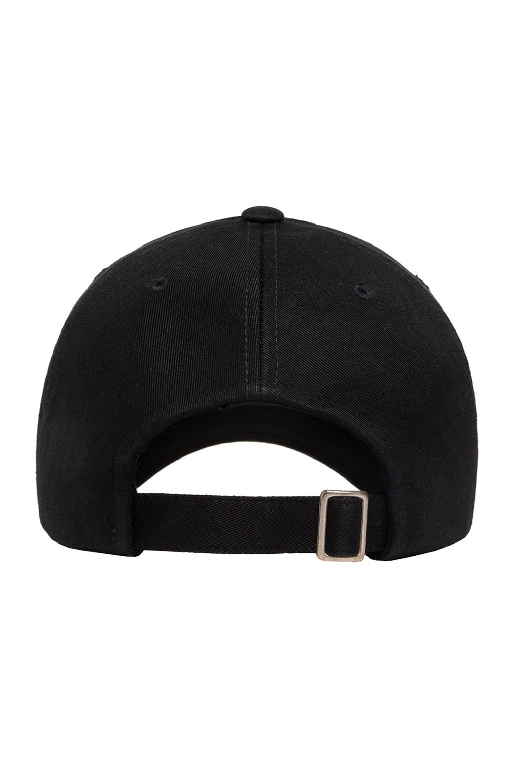 Yupoong Hats 6245EC Mens Ecowash Adjustable Dad Hat Black Flat Back