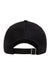 Yupoong Hats 6245EC Mens Ecowash Adjustable Dad Hat Black Flat Back