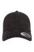 Yupoong Hats 6245PT Mens Adjustable Hat Black Flat Front