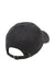 Yupoong Hats 6245PT Mens Adjustable Hat Black Flat Back