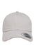 Yupoong Hats 6245PT Mens Adjustable Hat Light Grey Flat Front