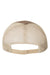 Richardson Hats 111 Mens Garment Washed Snapback Trucker Hat Driftwood Brown/Khaki Flat Back