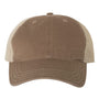 Richardson Hats Mens Garment Washed Snapback Trucker Hat - Driftwood Brown/Khaki