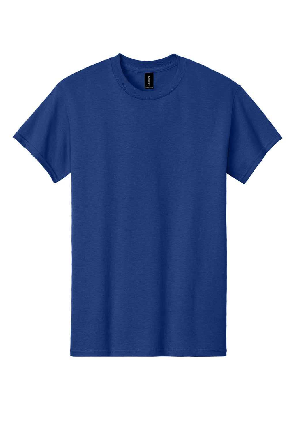Gildan 5000 Mens Short Sleeve Crewneck T-Shirt Fan Deep Royal Blue Flat Front