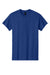 Gildan 5000 Mens Short Sleeve Crewneck T-Shirt Fan Deep Royal Blue Flat Front