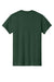 Gildan 5000 Mens Short Sleeve Crewneck T-Shirt Fan Dark Green Flat Back