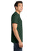 Gildan 5000 Mens Short Sleeve Crewneck T-Shirt Fan Dark Green Model Side