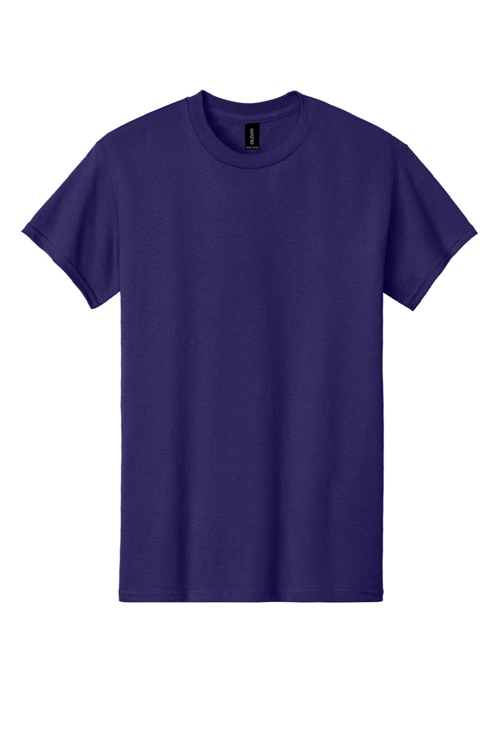 Gildan 5000 Mens Short Sleeve Crewneck T-Shirt Fan Dark Purple Flat Front