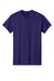 Gildan 5000 Mens Short Sleeve Crewneck T-Shirt Fan Dark Purple Flat Front
