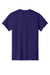 Gildan 5000 Mens Short Sleeve Crewneck T-Shirt Fan Dark Purple Flat Back