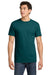 Gildan 5000 Mens Short Sleeve Crewneck T-Shirt Fan Marine Green Model Front