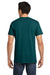 Gildan 5000 Mens Short Sleeve Crewneck T-Shirt Fan Marine Green Model Back